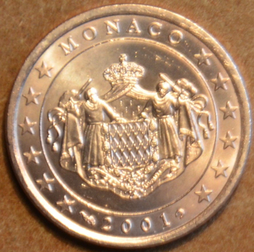 1 cent Monaco 2001 (UNC)