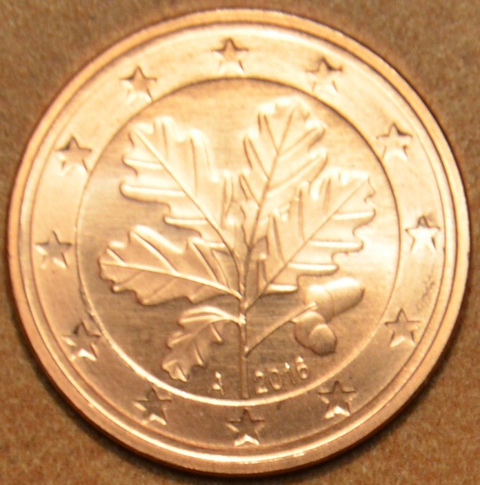 1 cent Nemecko 2016 "G" (UNC)