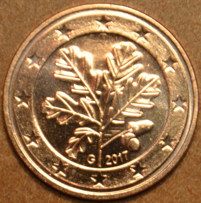 1 cent Nemecko 2017 "G" (UNC)