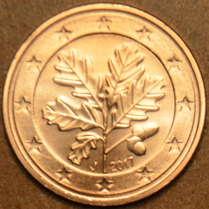 1 cent Nemecko 2017 "J" (UNC)