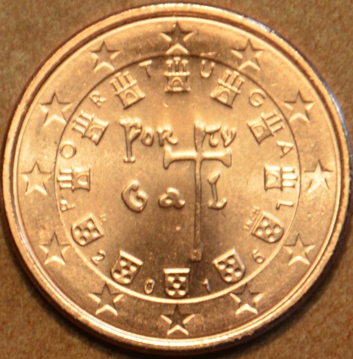 5 cent Portugalsko 2016 (UNC)
