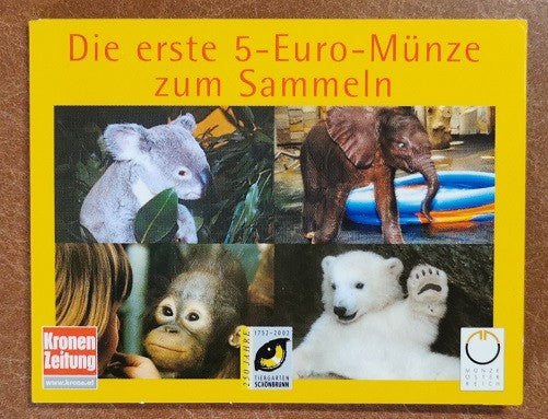 5 Euro Rakúsko 2002 Schönbrunn v1 (UNC)