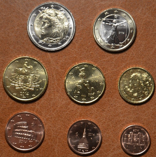 Sada 8 talianskych mincí 2012 (UNC)