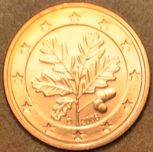 1 cent Nemecko 2008 "D" (UNC)