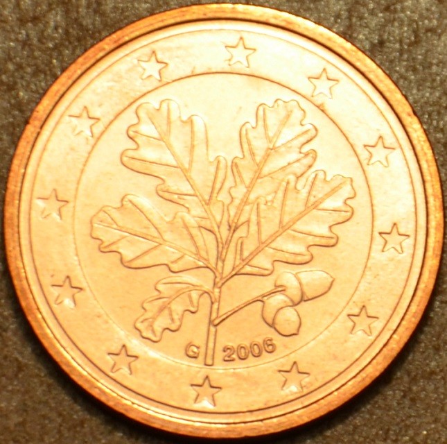1 cent Nemecko 2006 "F" (UNC)