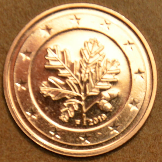1 cent Nemecko 2019 "F" (UNC)