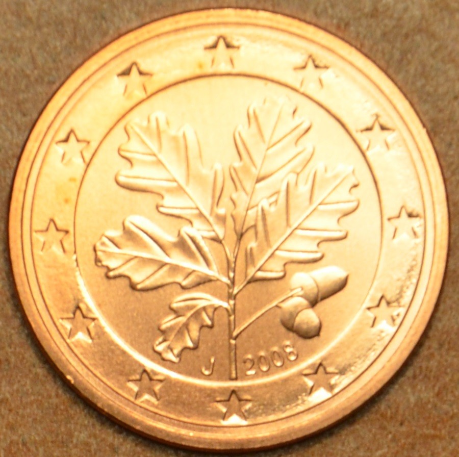 1 cent Nemecko 2008 "J" (UNC)