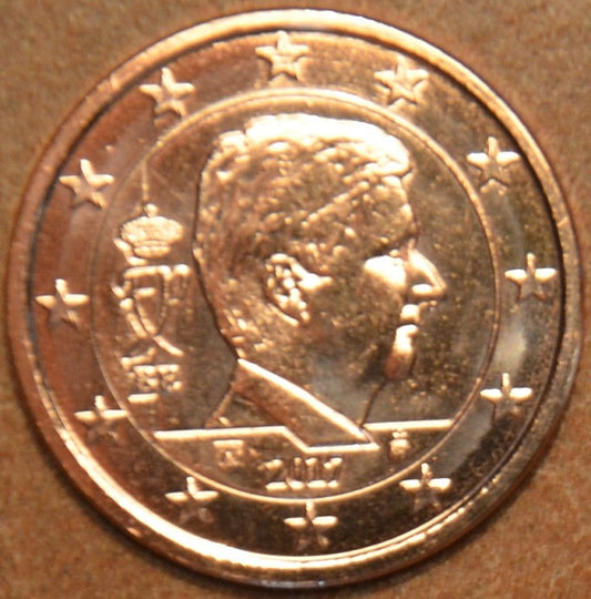 2 cent Belgicko 2017 - Kráľ Filip (UNC)