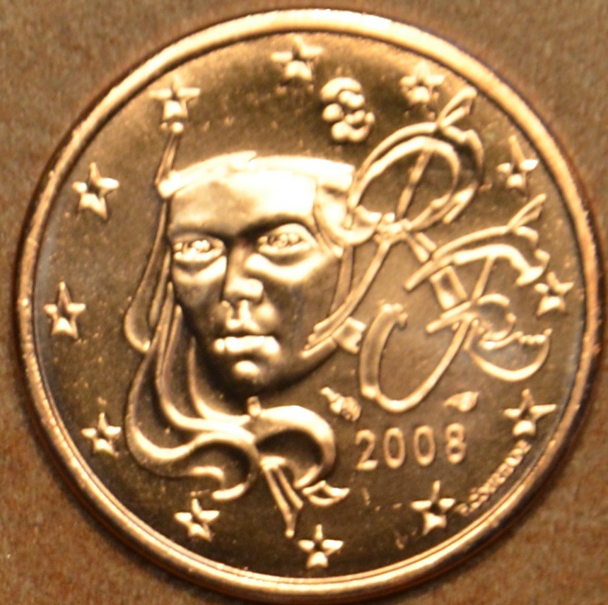 2 cent Francúzsko 2008 (UNC)
