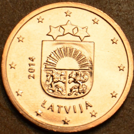 2 cent Lotyšsko 2014 (UNC)