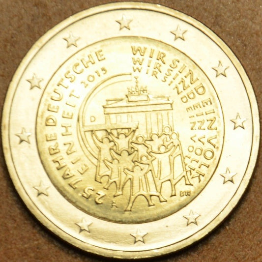 2 Euro Nemecko 2015  "G" 25 rokov of opätovného zjednotenia Nemecka (UNC)