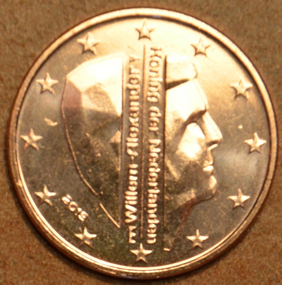 5 cent Holandsko 2019 - Kráľ Willem Alexander (UNC)