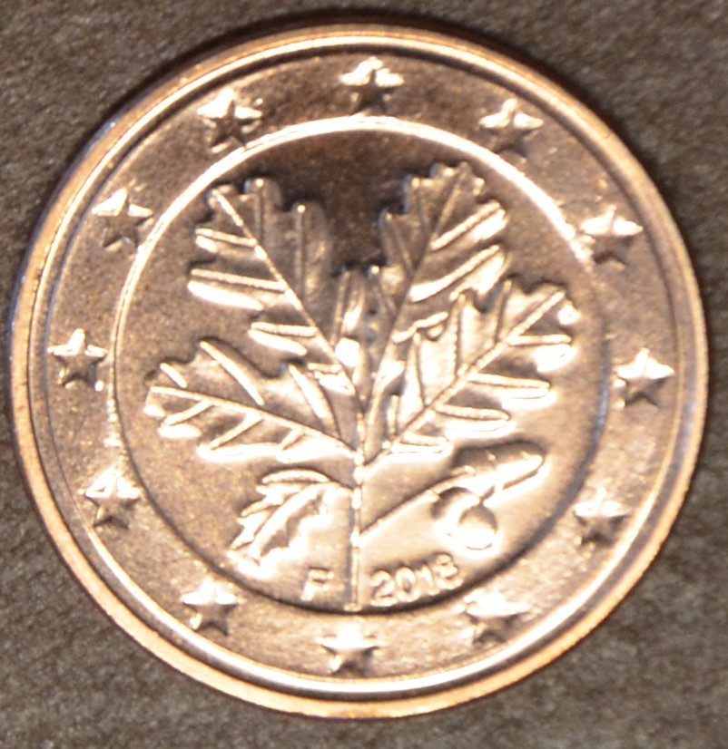 5 cent Nemecko "F" 2018 (UNC)