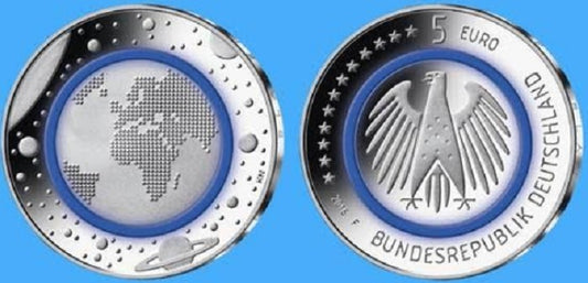 5 Euro Nemecko 2016 "F" Planéta Zem (UNC)
