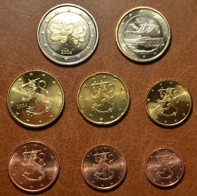 Fínsko 2004 sada 8 euromincí (UNC)