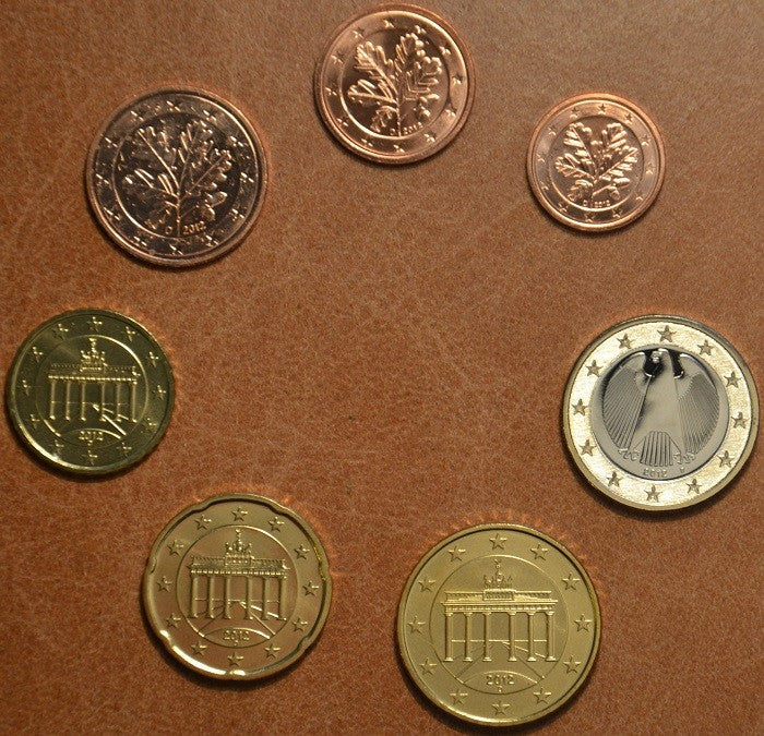 Nemecko 2012 "A" sada 7 mincí (UNC)