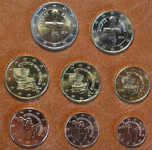 Cyprus 2008 sada 8 euromincí (UNC)